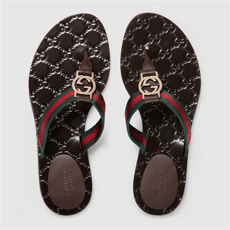 gucci thong sandals cheap|gucci unisex sandals.